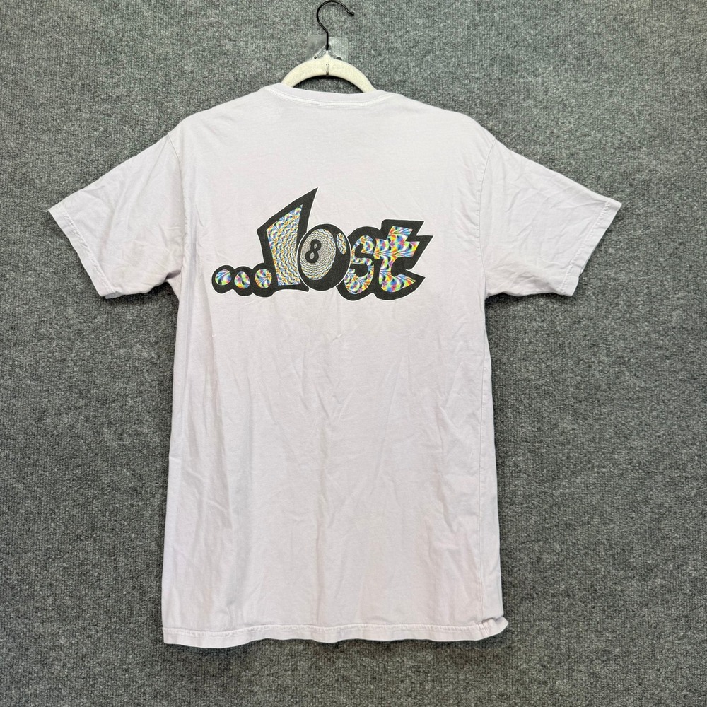 Lost Tshirt Mens‎ Small White Purple 8-Ball Psychedelic Surf Skate Streetwear